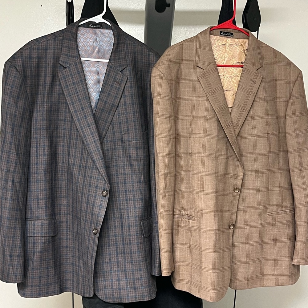 3 sport coats , 2 never worn , excellent quality - Picture 2 of 4